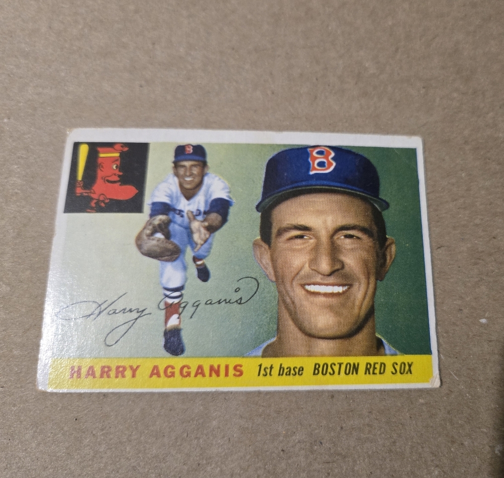 Topps Baseball Card with Red and Blue Accents